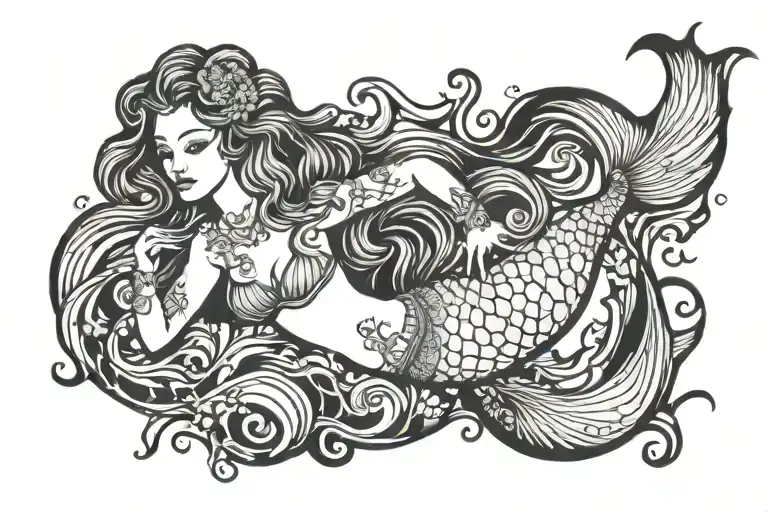 Mermaid Swimming
