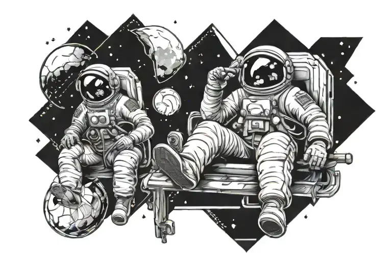 Astronaut Sitting