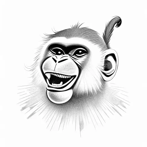 Monkey Making A Funny Face