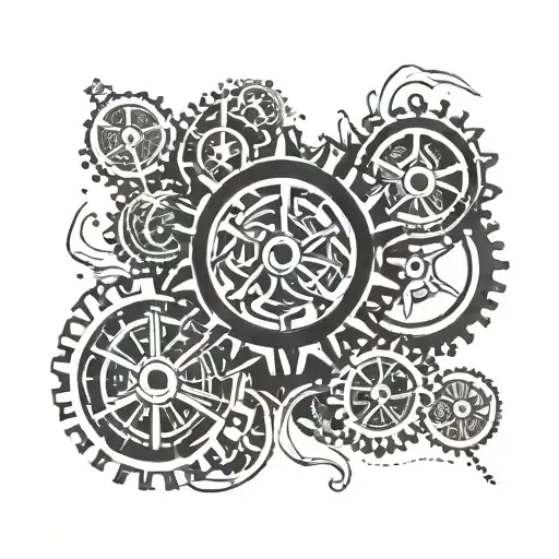 Incorporate A Stylized Triathlon Symbol With A Gear Motif