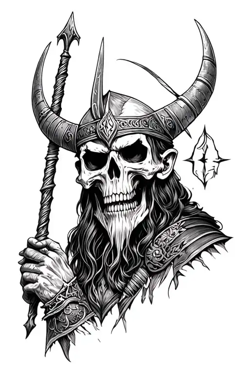 The Grim Dead Viking Warrior