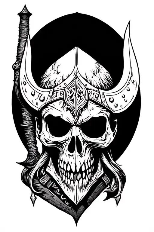 The Grim Horror Dead Viking Warrior