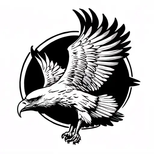 Cool Eagle Flying