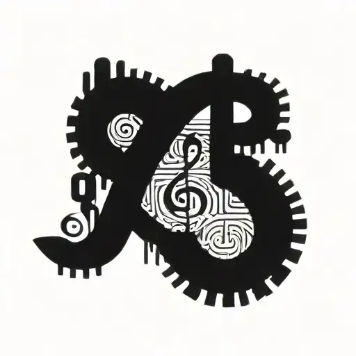 A Marine Engineer's Tools Arranged In The Shape Of A Music Note