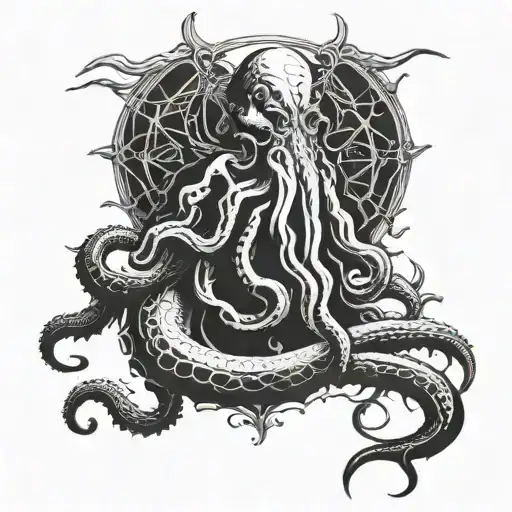 Cthulhu Rising From The Depths Of The Ocean