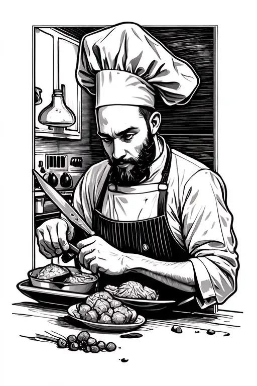 Knife Chef Cooking