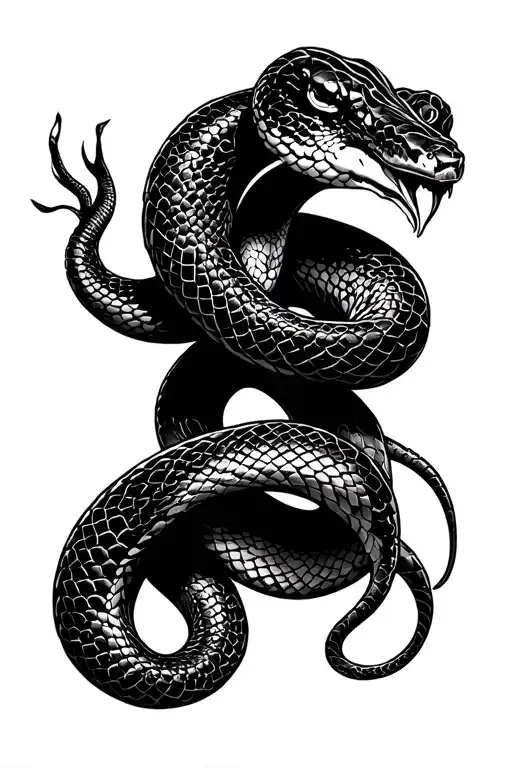 Snake In A Cybercygilism Style