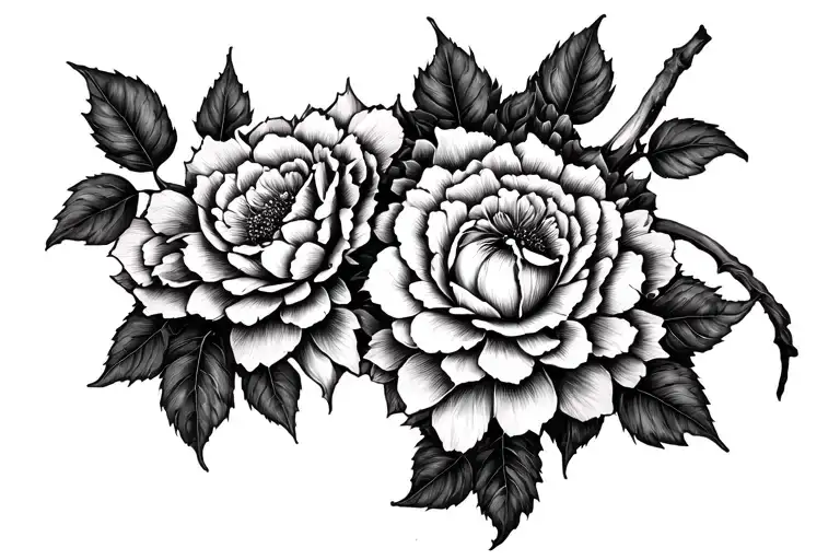 Black Dahlia With Black Leaves