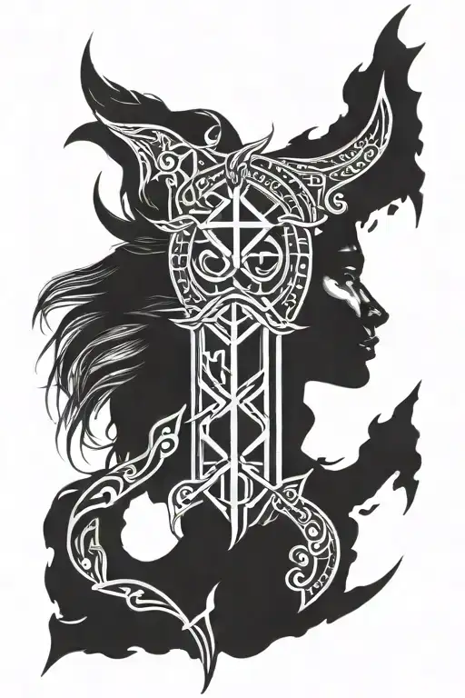 Indian Style Plus Scandian Runes