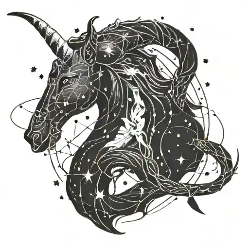 Capricorn Constellation Intertwined