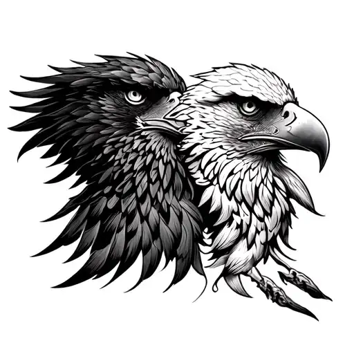 Two Headed Eagle Head