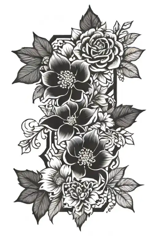 Lacey And Floral Design