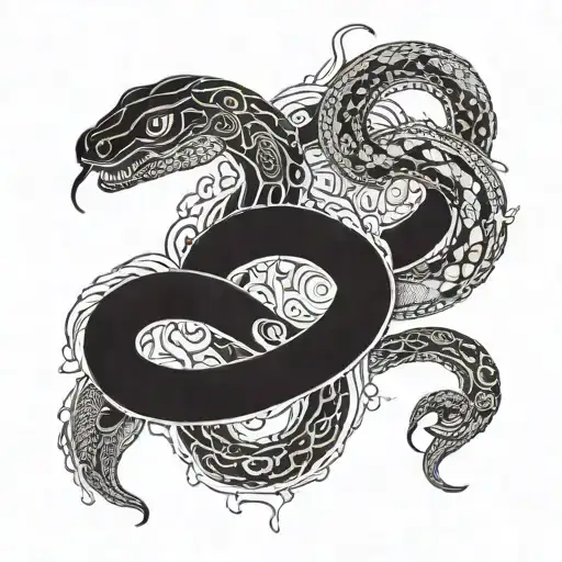Incorporate A Mandala Design With Intricate Snake Patterns Intertwined Within It