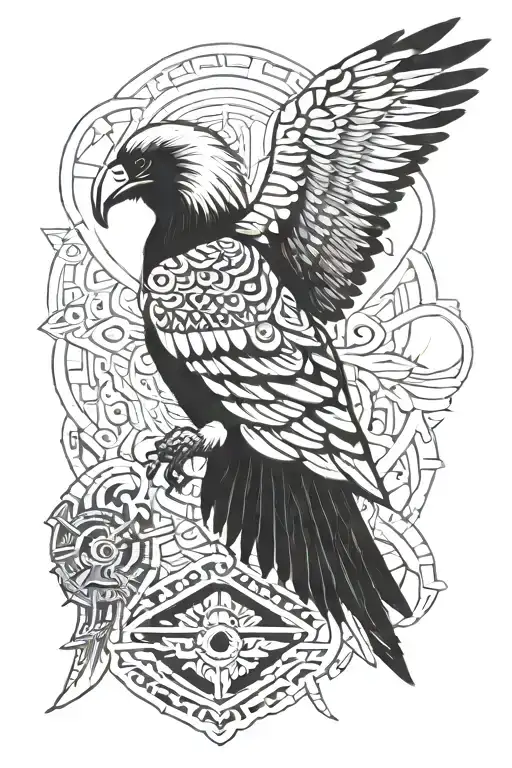 Condor With Aztec Details