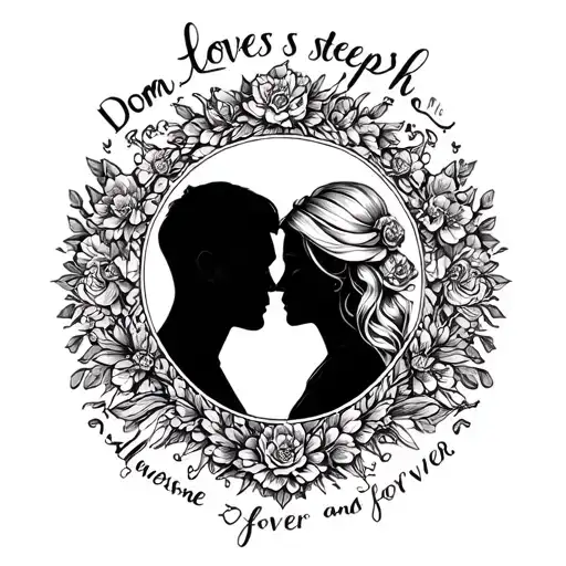 Name Dom Loves Steph With Always And Forever Awesome Bond For Husband And Wife