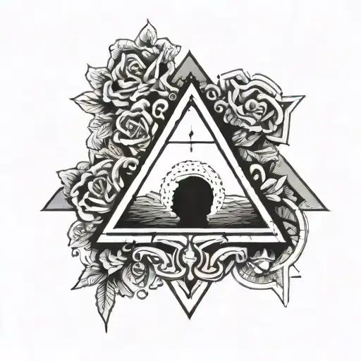 Being With Black Triangle Head Pointing Down