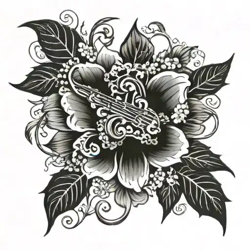 Incorporate Floral Patterns Into A Design Inspired By Nature And Music