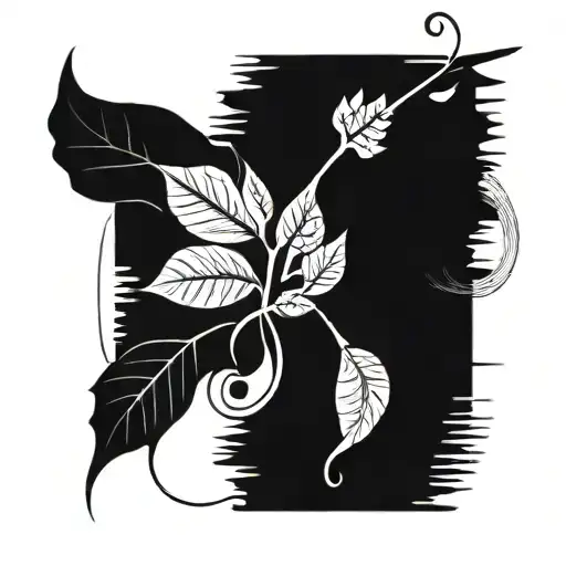 Combine Elements Of Music Notes And Leaves To Create A Unique And Intricate Design