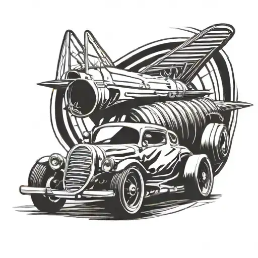 A Cricket Ball Morphing Into A F1 Car Speeding Down A Racetrack