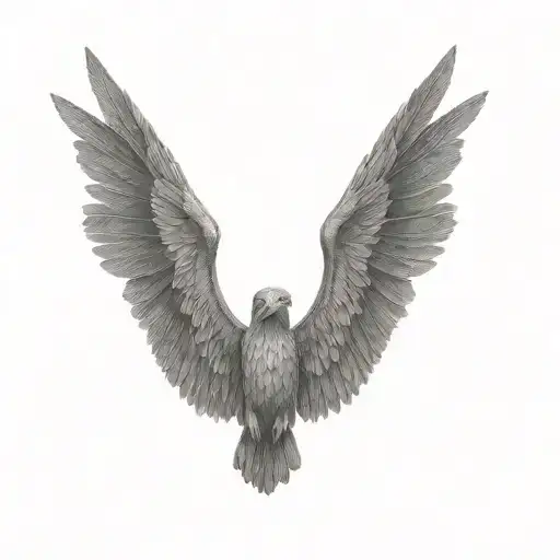 A Bronze Statue Of An Eagle