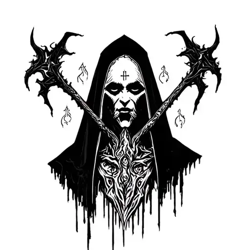 Demon Valak With The Church