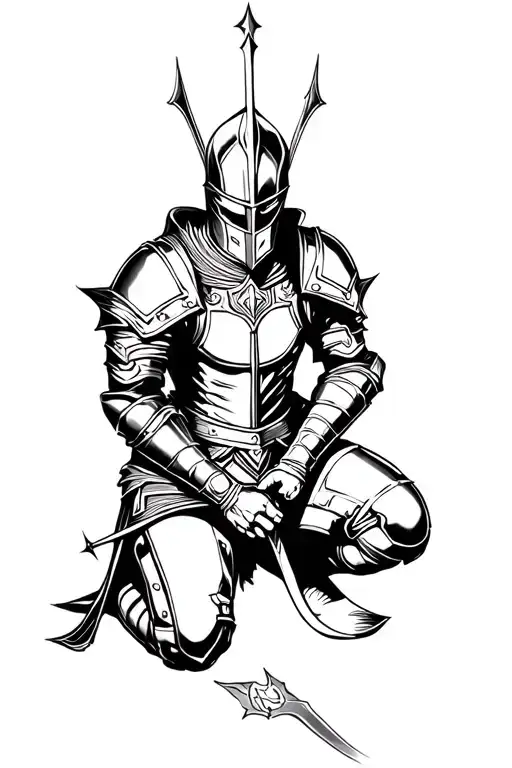 Knight Kneeling