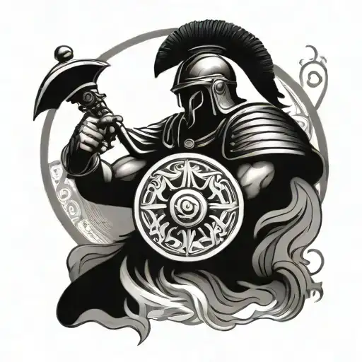 Warrior Soldier Of The Roman Empire