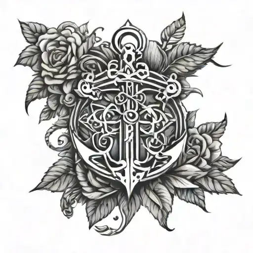 Anchor Cross And Saint