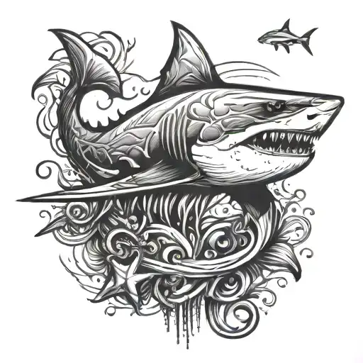 Shark With Anchor