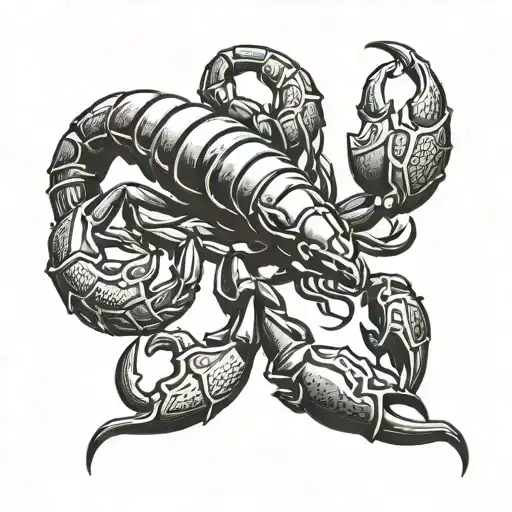 Scorpion With Shadow