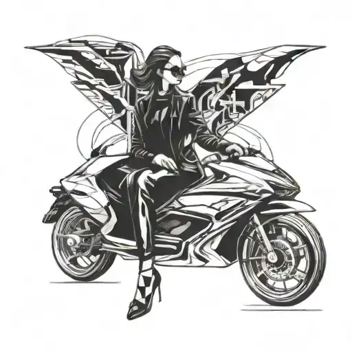 A Sleek And Futuristic Car Design Integrated With A Woman's Silhouette