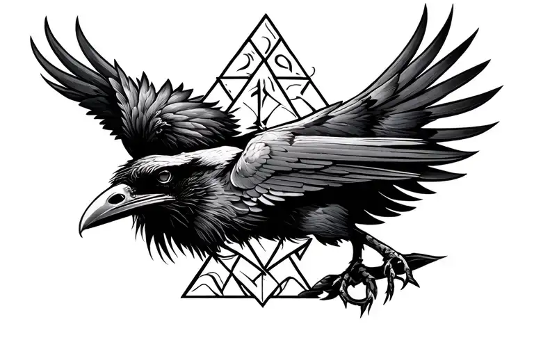 Raven Vegvisir Valknut