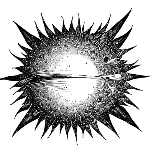 Sun Beaming Over The Universe