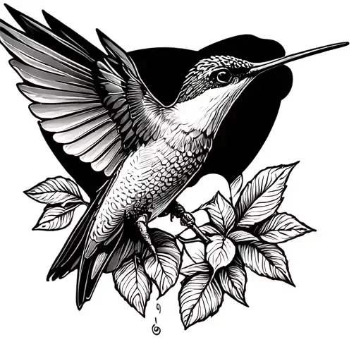 Hummingbird Flying