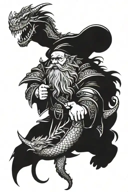 Dwarf And Dragon