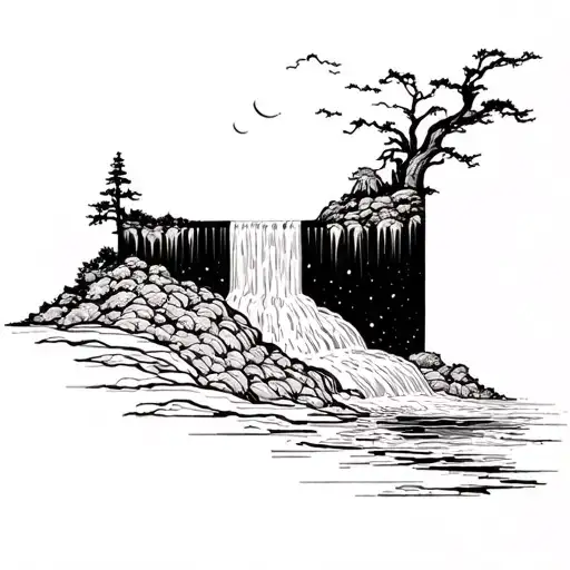 Universe Becomes A Waterfall