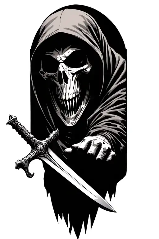 Grip Reaper Holding Sword