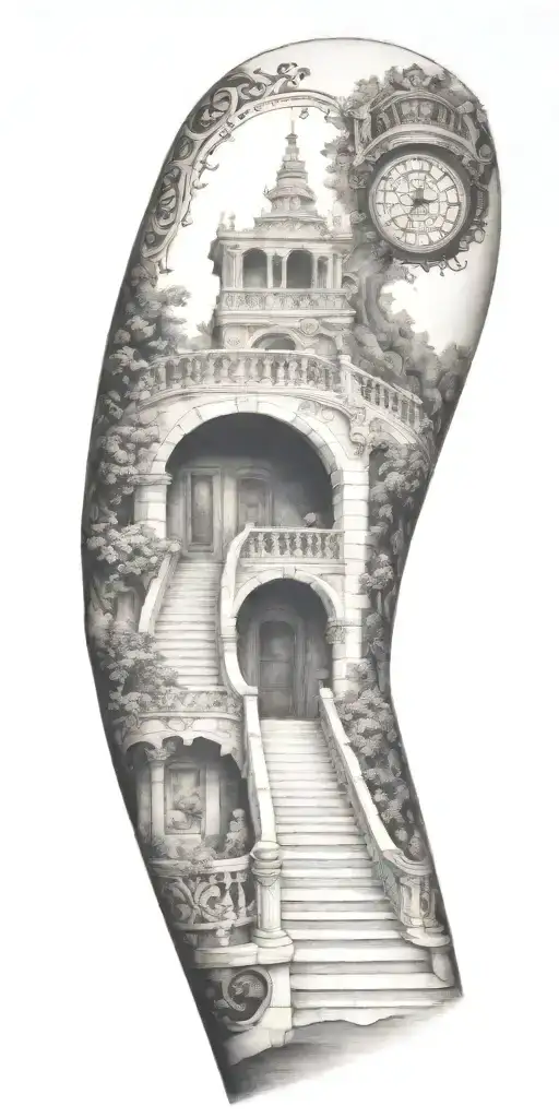Staircase Circling Around Arm