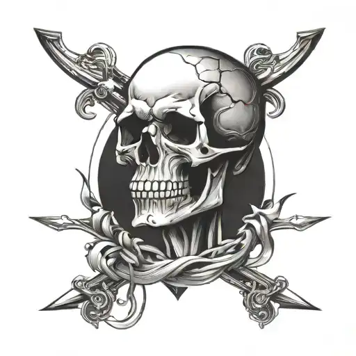 Skull And Cross Bow