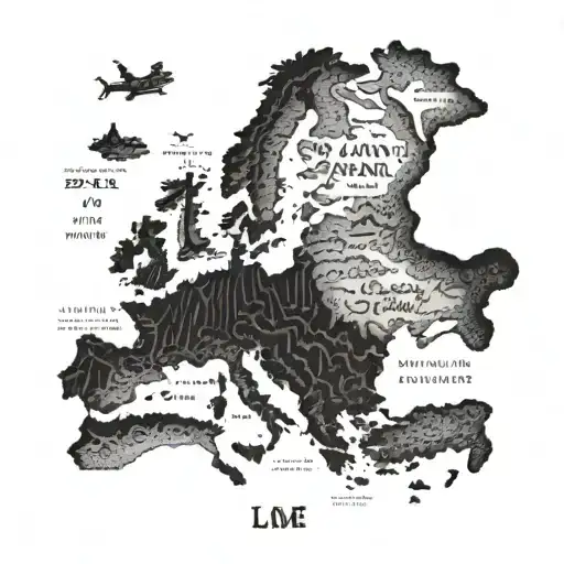 A Detailed Map Of The Roman Empire With Mountain Ranges In The Background