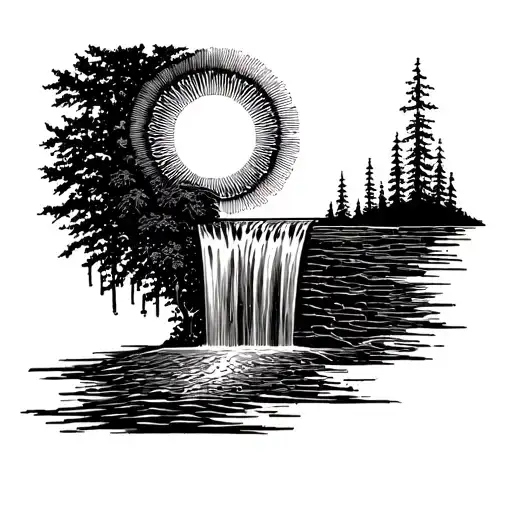 Sun Becomes A Waterfall