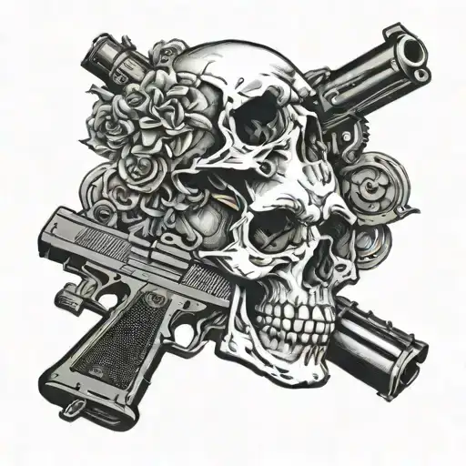 Skull And Guns