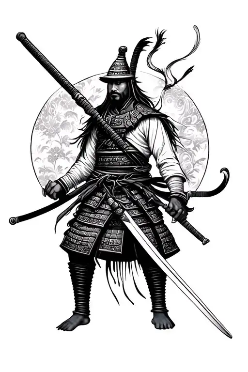 Samurai With A Katana