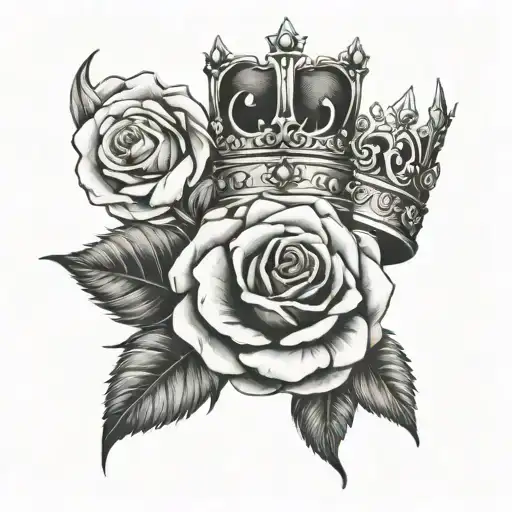The Names Anoeska And Alayah 1 Crown And 1 Rose