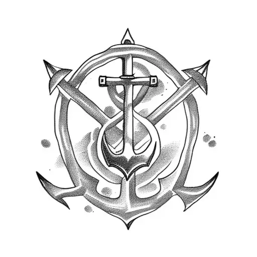 Anchor With Footprints