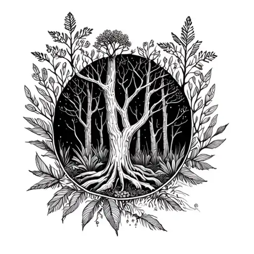 Merging Native Bush Walks With Botanical Elements To Create A Mystical Forest Scene