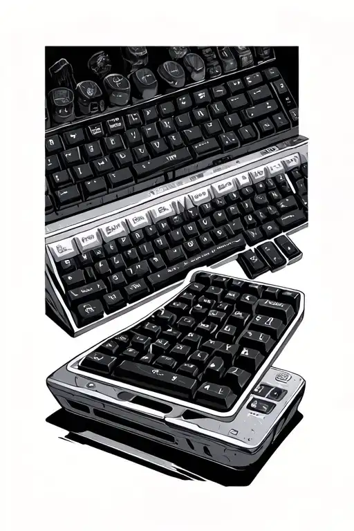 Very Clear And Clean Computer Keyboard