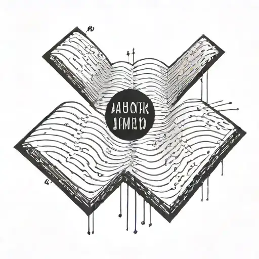 A Binary Code Pattern That Spells Out A Favorite Book Quote