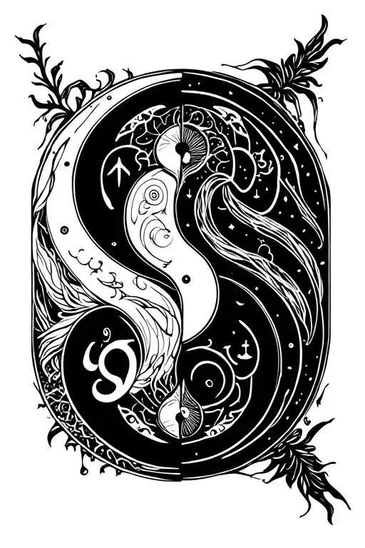 Zodiac Sign And Yin Yang