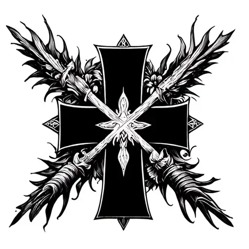 Black Cross High Contrast